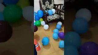 Baby Dancing in Balloons