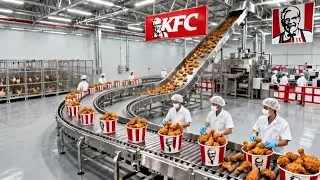 Inside the KFC Factory: From Fresh Chicken to Crispy Perfection (Full Process)