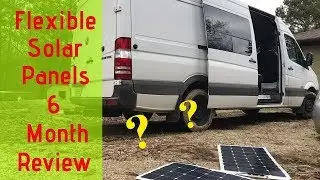 6 Month Review of Flexible Solar Panels - Sprinter Van Custom Conversion