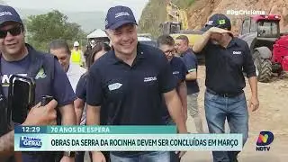 Ministro acompanha obras da BR-285 no Sul de Santa Catarina