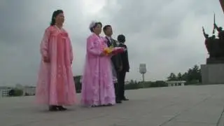 Mansudae monument in Pyongyang North Korea