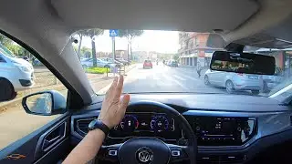 Car Driving Pov In Rome Insane Traffic