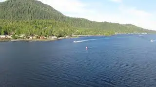 Ruby princess cruise ship leaving Gorgeous Ketchikan Alaska 6