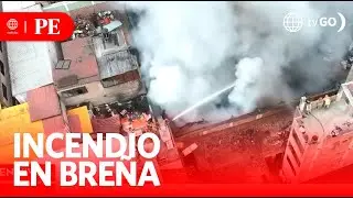 Confinan incendio en Breña | Primera Edición | Noticias Perú | Primera Edición | Noticias Perú
