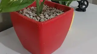 Vaso de concreto fino e resistente 