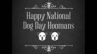 National Dog Day Wishes...