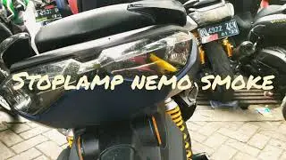 Mika nemo stoplamp nmax new vs DIY smoke stoplamp original 😜