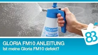 Gloria FM10 richtig bedienen Anleitung - Gloria FM 10 defekt wenn Ventil keine Bläschen macht ?