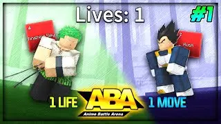 ABA 1 Life 1 Move Challenge (Episode 1) | Anime Battle Arena