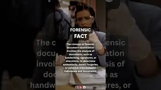 Forensic document examination | #forensicscience #forensics