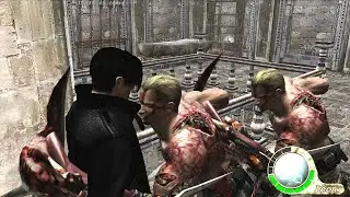 RE4 - HOW TO KILL 2 KRAUSER IN PRISON OF THE EVIL   شلون تقتل ثنين كراوزر
