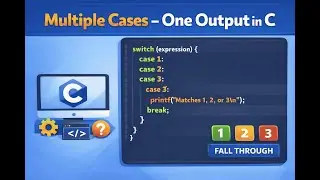 Multiple Cases &ndash; One Output in C