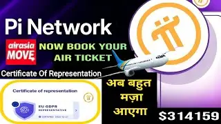 Book Air Ticket With Pi - Pi Certificate Of Representation Update - Pi Network New Update Today 😔