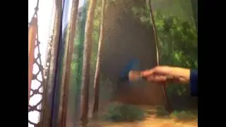 How to Paint Forest Background - Mural Joe