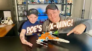 Poe Dameron's X-Wing Fighter Review!  Star Wars LEGO! Set #75273