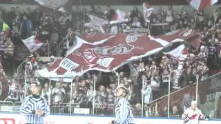 Amazing sector 110 at Arena Riga during games of the Dinamo Riga