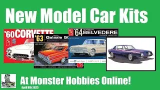 New 1/25th Scale Plastic Model Car Kits At Monster Hobbies Online - April 8th 2023