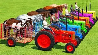 TRANSPORTING HORSES WITH MAN & ZETOR MINI TRACTORS - Farming Simulator 22