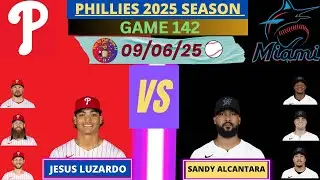 Philadelphia Phillies @ Miami Marlins LIVE PLAY-BY-PLAY (09-06-25) #phillies #marlins