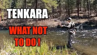 Trout Tenkara Fly Fishing Metolius River - Tips and Tutorial What Not to Do ! - See Description