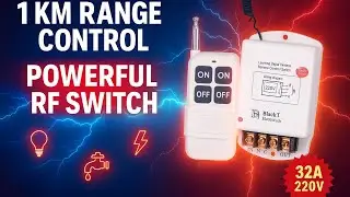Best Long Range RF Remote Switch (1 KM) ⚡ | BT16R1132A High Power Motor Pump Controller