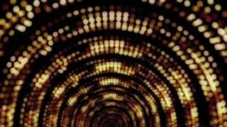 Club Visuals 1263 - Golden Dots Semi Circle VJ Background Loop