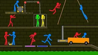 The Epic Adventure - Watergirl and Fireboy | Stick Action #stickaction #stickman #animation