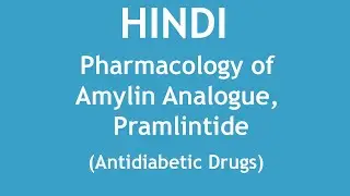 Pharmacology of Amylin Analogue, Pramlintide (Antidiabetic Drug) [HINDI] | Dr. Shikha Parmar