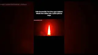 India Successfully test fired Agni-3 ballistic missile #shorts #indianarmy