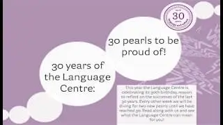30 years of the Language Centre: 30 pearls to be proud of!