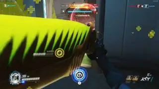 Moonmoon vs. Bastion video clips - nanoboosted Genji ult has no effect. Working as intended?