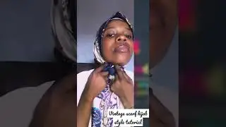 🧕Hijab tutorial 🎊 Vintage scarfs 🧣 MaryamTV