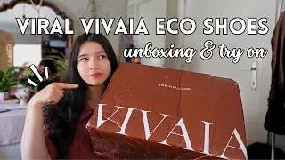 VIVAIA Shoe Try-On Haul & review🌿 | Comfiest Stylish Viral Eco-Shoes