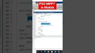 PSO MPPT in MATLAB
