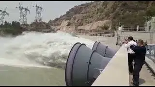 Tarbela dam T4 tunnel spillways @MrBeast2 #short #shorts  @tarbelatimes2672