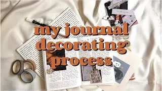 decorate my journal with me | my decorating process in my hobonichi a6