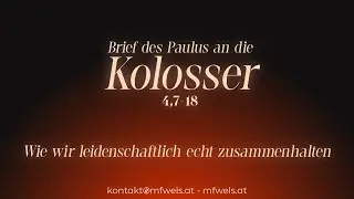 Wie wir leidenschaftlich echt zusammenhalten - Predigt: Christian Bensel