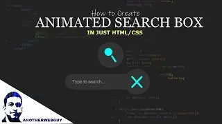 How to create animated search box using just HTML/CSS | Code Snippet #12
