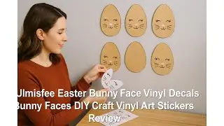 🐰🎨 Ulmisfee Easter Bunny Face Vinyl Decals Bunny Faces DIY Craft Vinyl Art Stickers Review 🎨🐰
