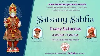 Saturday Satsang Sabha | 1-3-2026 | Shree Swaminarayan Hindu Temple - NJ | Vadtal Dham