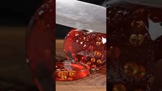ASMR | Red jelly  Apple Fruit Cutting Videos are ai generated #asmr #asmrsounds #apple #ytshorts