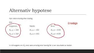 Hypotesetesting