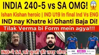 Pak Media Shock 😲 to See IND Make 240 Runs vs SA in Warm Up Match, Top Class Batting 