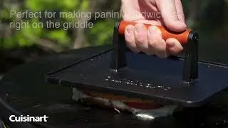 Cuisinart Outdoors&trade; XL Cast Iron Griddle Press (#102720)