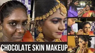 Chocolate skin makeup look created for my PRO Makeup course students 🎓 Deep skin tone makeup