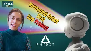 Humanoid Robot with a Projector Face! #tektuktime #robotics #humanoidrobot #tech