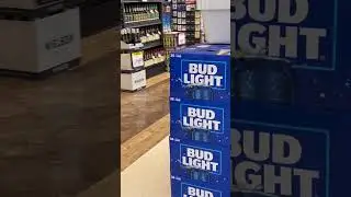Bud light display is overflowing with zero cases sold! #boycott #budlight #dylanmulvaney