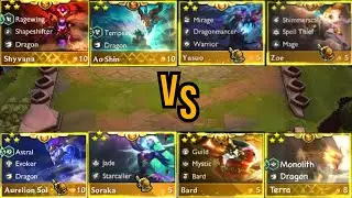 LEGENDARY WARS / ALL LEGENDARY UNITS 3 STAR IN ONE GAME /TFT SET 7.5 / DRAGONLANDS