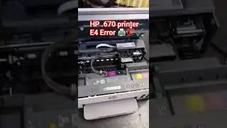 hp smart tank 670 E4 error problem solve #automobile #technology #machine #electronic #shortvideo