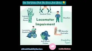 Locomotor Disability (LD)|#shorts #specialeducation #education #short #viralvideo #video #disability